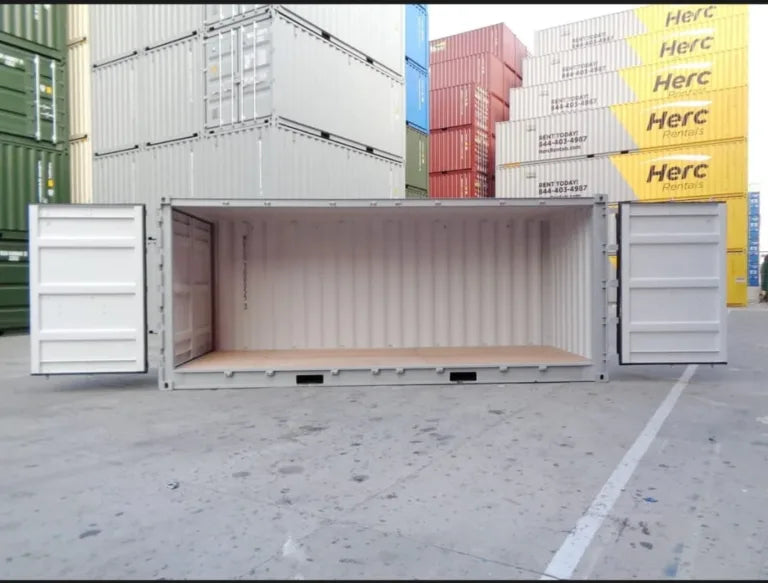 Contentor marítimo de 20 pés com lateral aberta (open side)