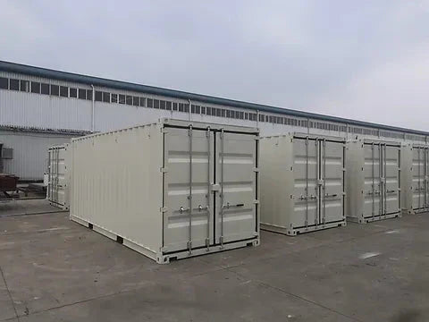 Contentor marítimo de 20 pés dry van branco – novo