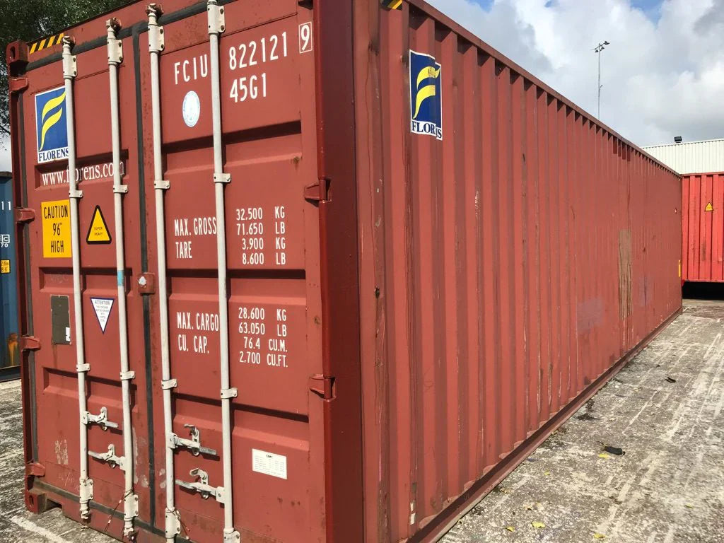 Contentor marítimo HIGH CUBE de 40 pés usado