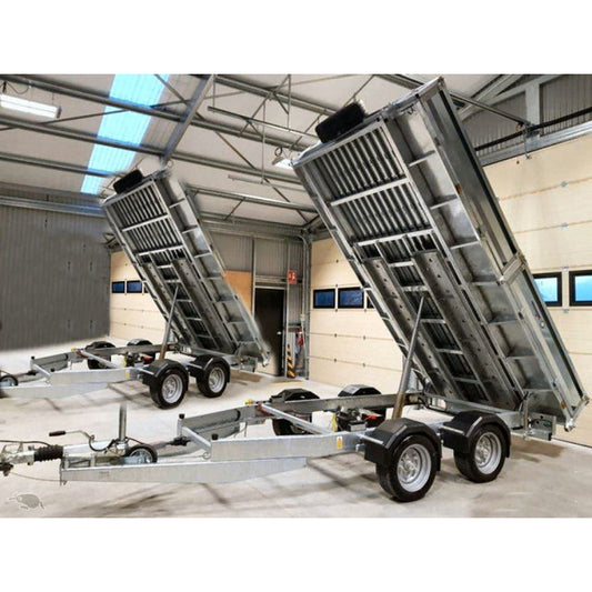 Reboque basculante independente com 2 eixos – PBT 2700 kg